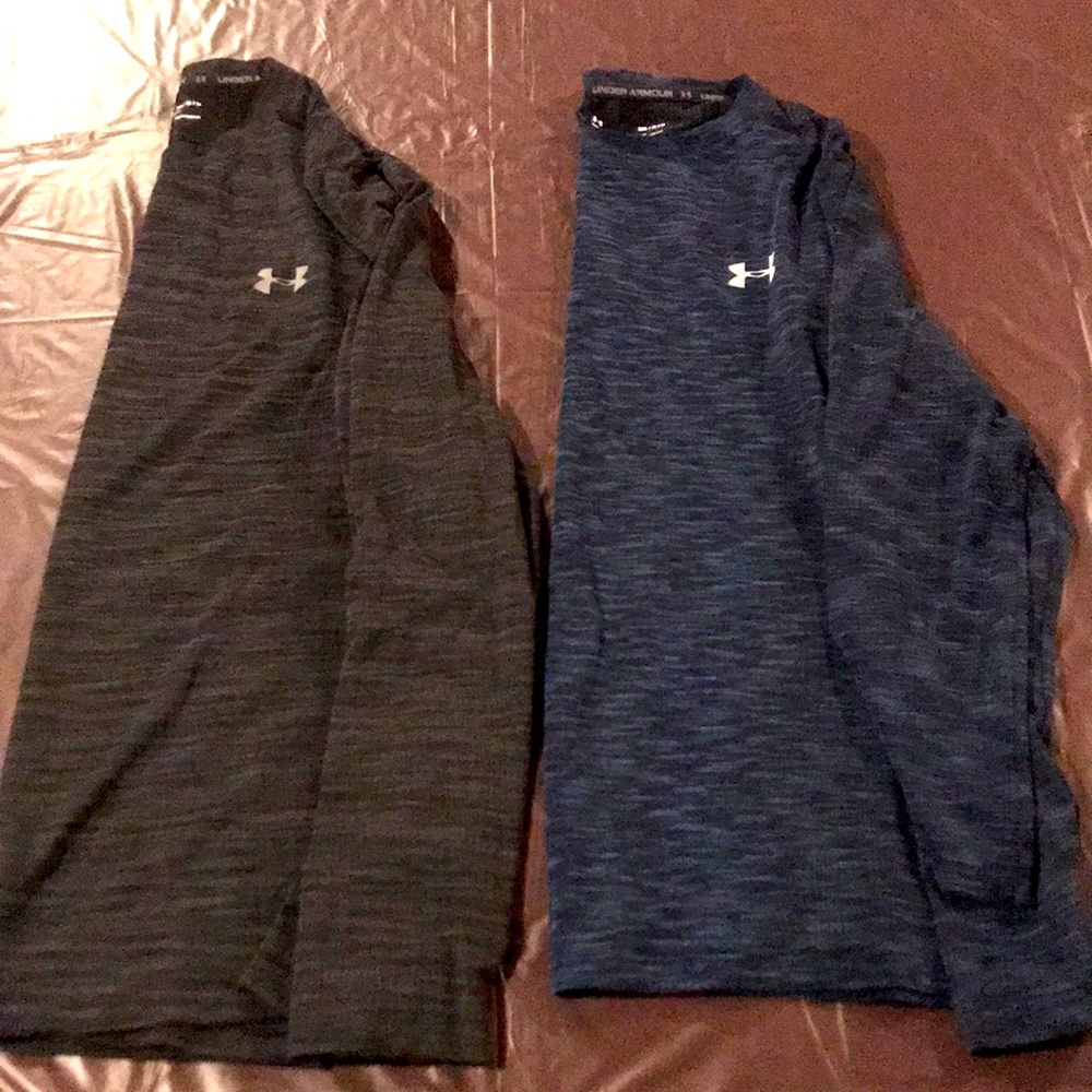 Mens Medium Under Armour Heat Gear Long Sleeve Shirt